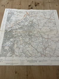 BRISTOL EAST Ordnance Survey 1:25,000 First Series Sheet ST67 1951 Pucklechurch