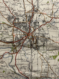 DURHAM Ordnance Survey CLOTH 6th Series 1947 Sheet 85 One Inch Stockton Yarm