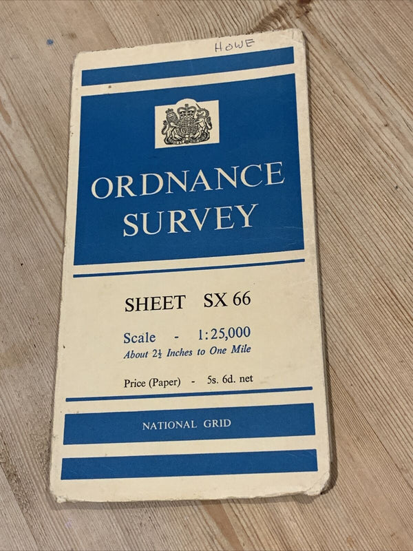 DARTMOOR TOR DEAN MOOR - Ordnance Survey Sheet SX66 1:25000 1959 Devon