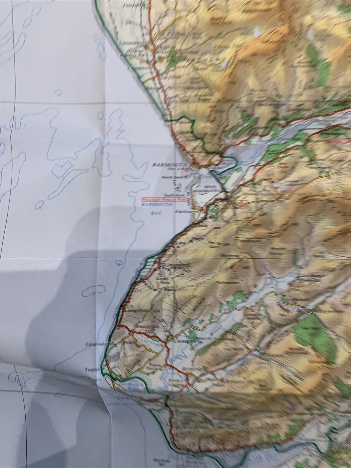 SNOWDONIA NATIONAL PARK Half Inch ORDNANCE SURVEY TOURIST MAP 1966 Badmouth Bala