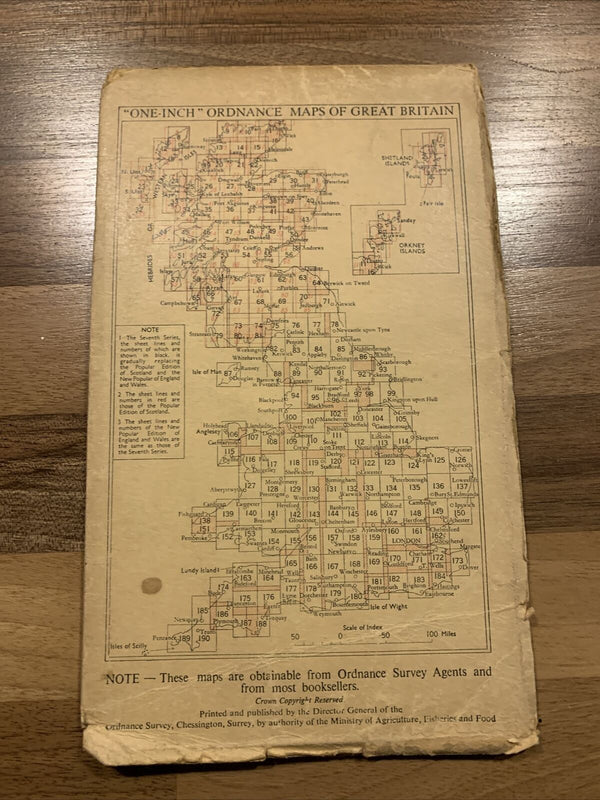 Colchester Ordnance Survey 6th Series 1-inch 1946 Sheet 149 Braintree Sudbury