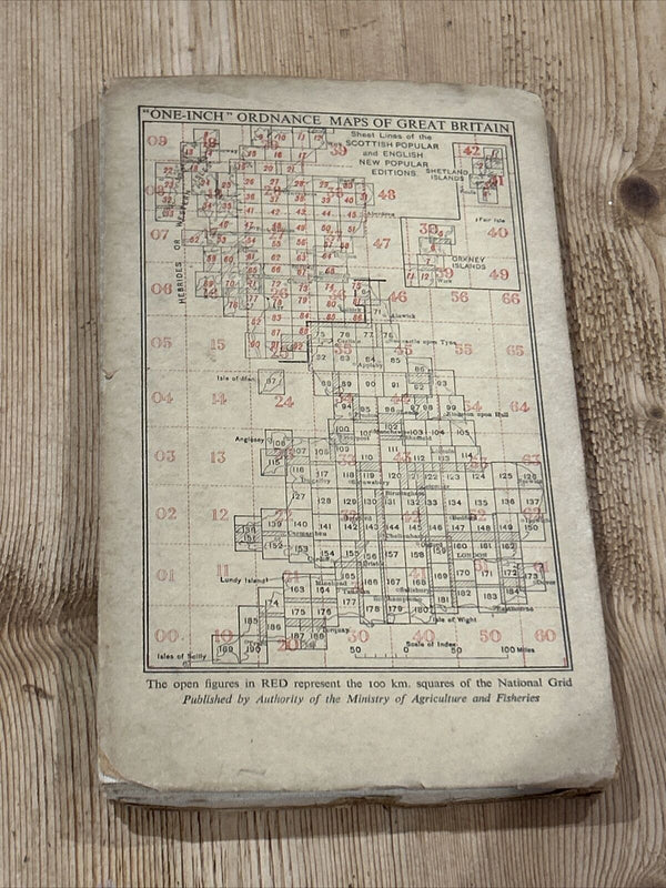 HUNTINGDON & PETERBOROUGH Ordnance Survey Cloth Sixth Series 1 in 1946 Sheet 134