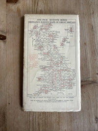 FROME Ordnance Survey Seventh Series CLOTH One Inch Map Sheet 166 1959 Wincanton