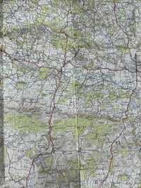 CHICHESTER Ordnance Survey Cloth One Inch Map 1945 Sixth Edition Sheet 181