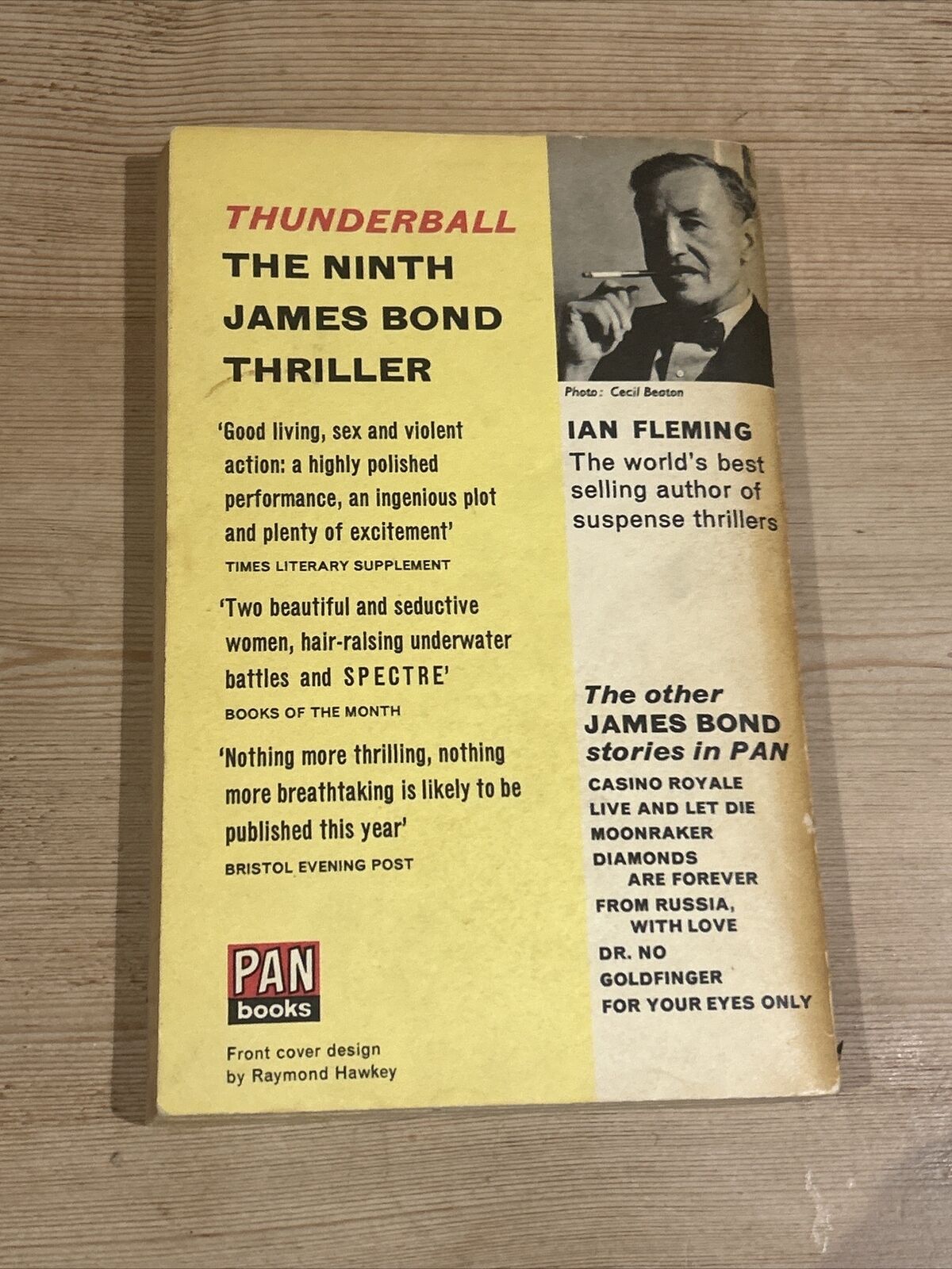 THUNDERBALL James Bond By Ian Fleming Pan Books 1963 No X201