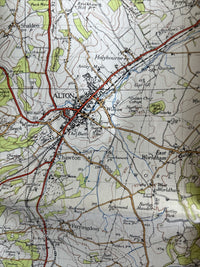 ALDERSHOT Ordnance Survey Sixth Edition Paper One inch 1940 Sheet 169 Alton