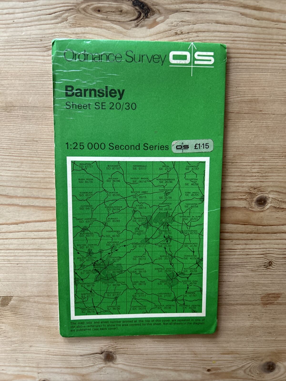 BARNSLEY Ordnance Survey Second Series Map SE20/30 1972 PENISTONE Cawthorne