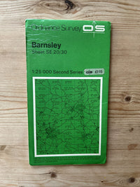 BARNSLEY Ordnance Survey Second Series Map SE20/30 1972 PENISTONE Cawthorne