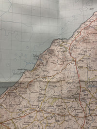 PWLLHELI Ordnance Survey CLOTH Map 1952 Seventh Series No 115 Lleyn Peninsular