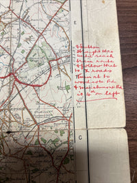 WINDSOR Ordnance Survey Paper One Inch Map 1920 Sheet 114 Contoured Woking Epsom