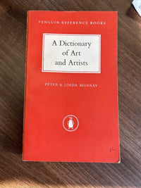 A PENGUIN DICTIONARY OF ART & ARTISTS R14 1959 Penguin Reference Books Red Cover