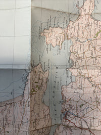 PEMBROKE & TENBY No 99 Ordnance Survey Popular One Inch Cloth Map 1930 Sth Wales