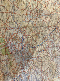 1965 Ordnance Survey Map Route Planning SOUTH Sheet Ten Miles To Inch