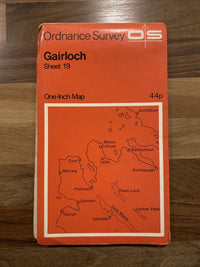 GAIRLOCH Scotland Ordnance Survey Map One Inch 1967 Sheet 19 Poolewe Talladale