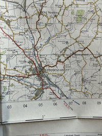 BURY ST EDMUNDS Ordnance Survey Seventh Series One Inch Sheet 136 1954 Thetford