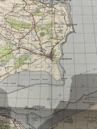 DORNOCH Ordnance Survey One Inch Map Sheet 22 Reasonable Condition 1958 Brora