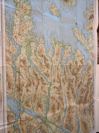 ARISAIG & LOCHABER Bartholomew - Half Inch Map 1964 No 50 Rhum Eigg Fort William