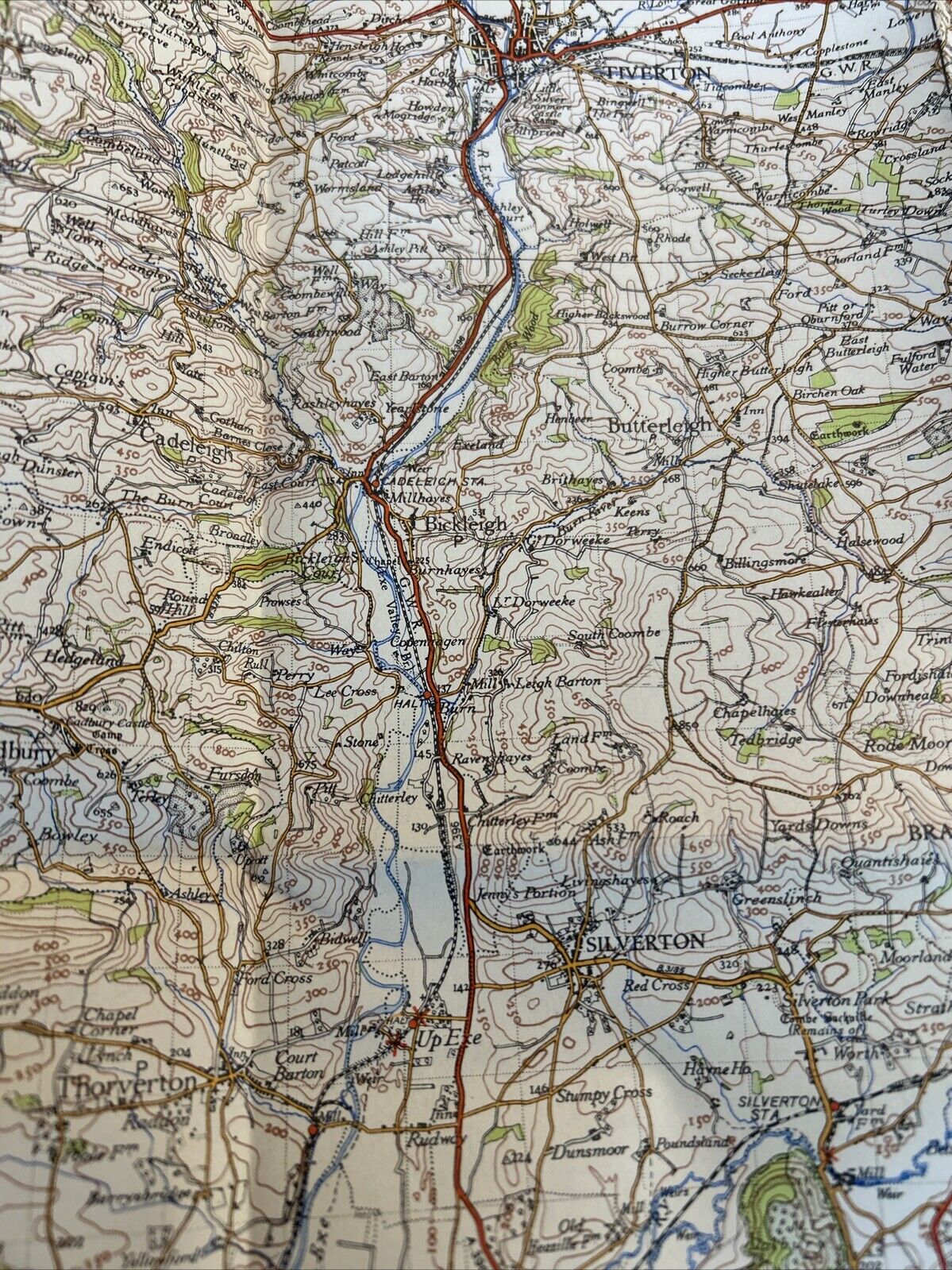 EXETER Ordnance Survey Sixth Series One inch 1946 Sheet 176 Sidmouth Chudleigh