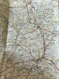 DENBIGH Ordnance Survey Seventh Series Paper One inch 1952 Sheet 108 Mold Ruthin