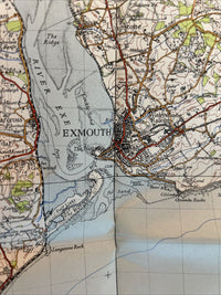 EXETER Ordnance Survey Sixth Series One inch 1946 Sheet 176 Sidmouth Chudleigh