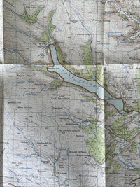 BALA & WELSHPOOL Ordnance Survey Seventh Series Map One In 1953 Sheet 117 Corwen