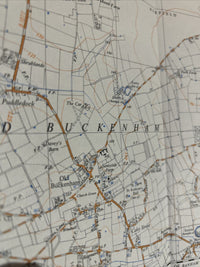 ATTLEBOROUGH Ordnance Survey 1:25000 First Series 1955 TM09 Buckenham