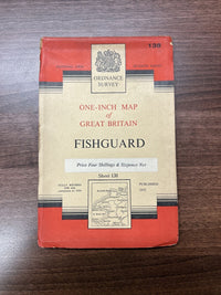 FISHGUARD Ordnance Survey Map 7th Series No 138 1952 Haverfordwest Ramsey Island