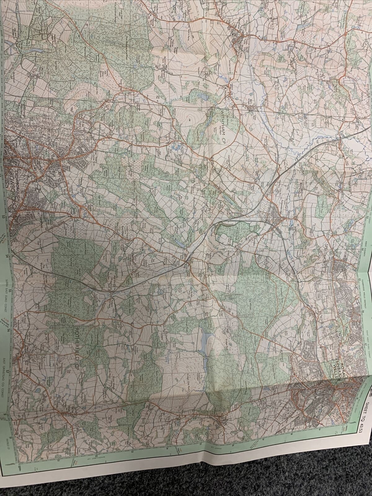 ROYAL TUNBRIDGE WELLS & FOREST ROW Ordnance Survey Map Pathfinder - 1982 TQ43/53