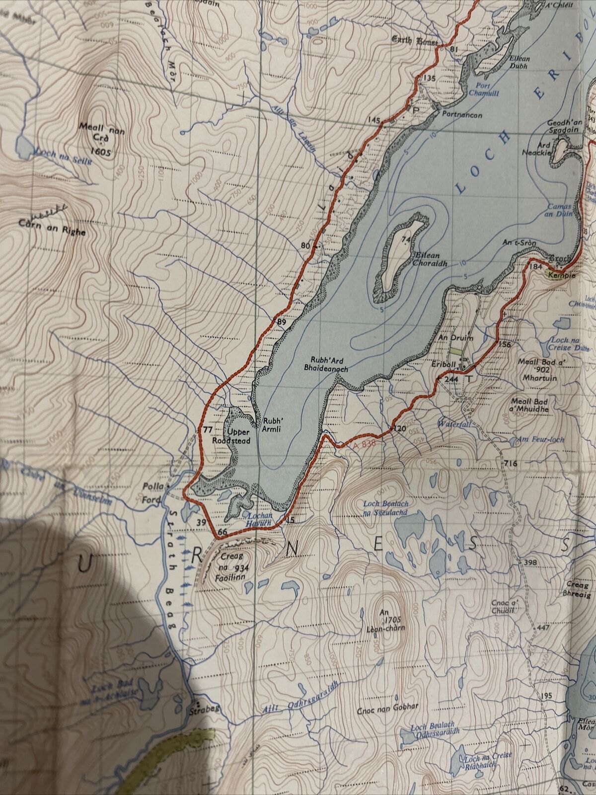 CAPE WRATH Ordnance Survey Paper Map 1959 Seventh Series Sheet 9 Loch Eriboll