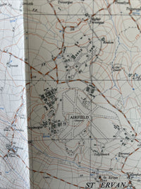 TREVOSE HEAD Cornwall Ordnance Survey Sheet SW75 Two & Half Inch MAP 1964