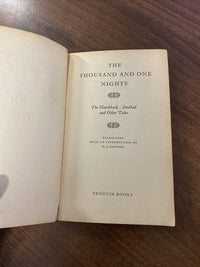 The Thousand and One Nights,  N. J. Dawood, Penguin Paperback Book 1954