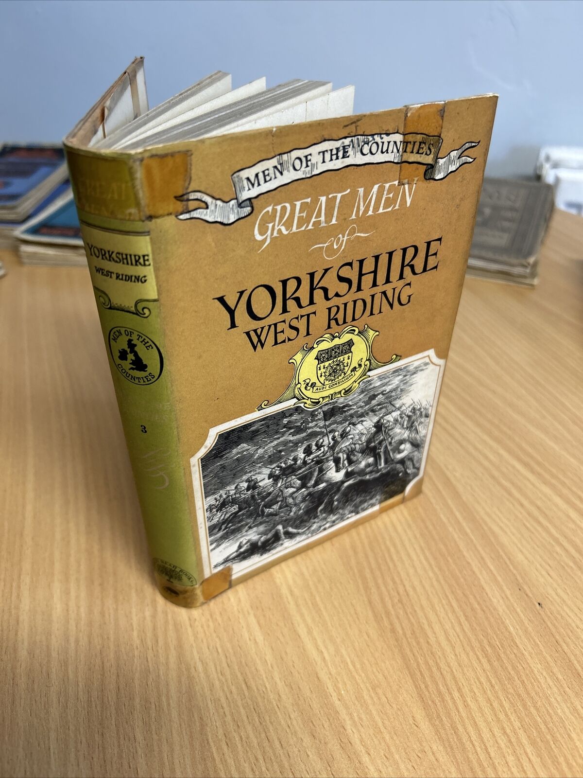 GREAT MEN OF YORKSHIRE WEST RIDING L Cooper Hardback 1955 Dust Jacket Plates