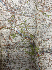 BUXTON & MATLOCK Ordnance Survey Paper Sixth Series 1947 Sheet 111 One Inch