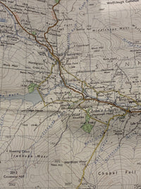 TEESDALE Ordnance Survey CLOTH Map 1955 Seventh Series Sheet 84 Barnard Castle