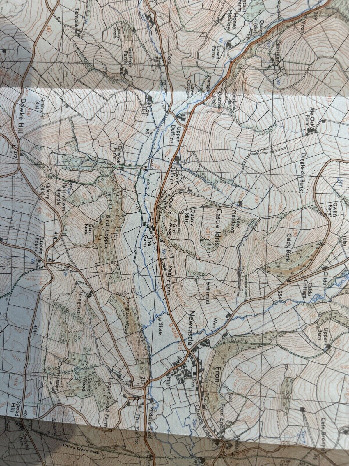 BISHOPS CASTLE & CLUN Pathfinder 930 Ordnance Survey SO28/38 1:25,000 1985