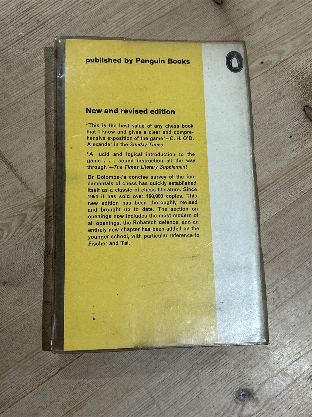 THE GAME OF CHESS H Golombek - Penguin Handbook 1965 No PH24 Grand Master