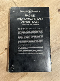 ANDROMACHE AND OTHER PLAYS Jean Racine - Penguin Classics 1967