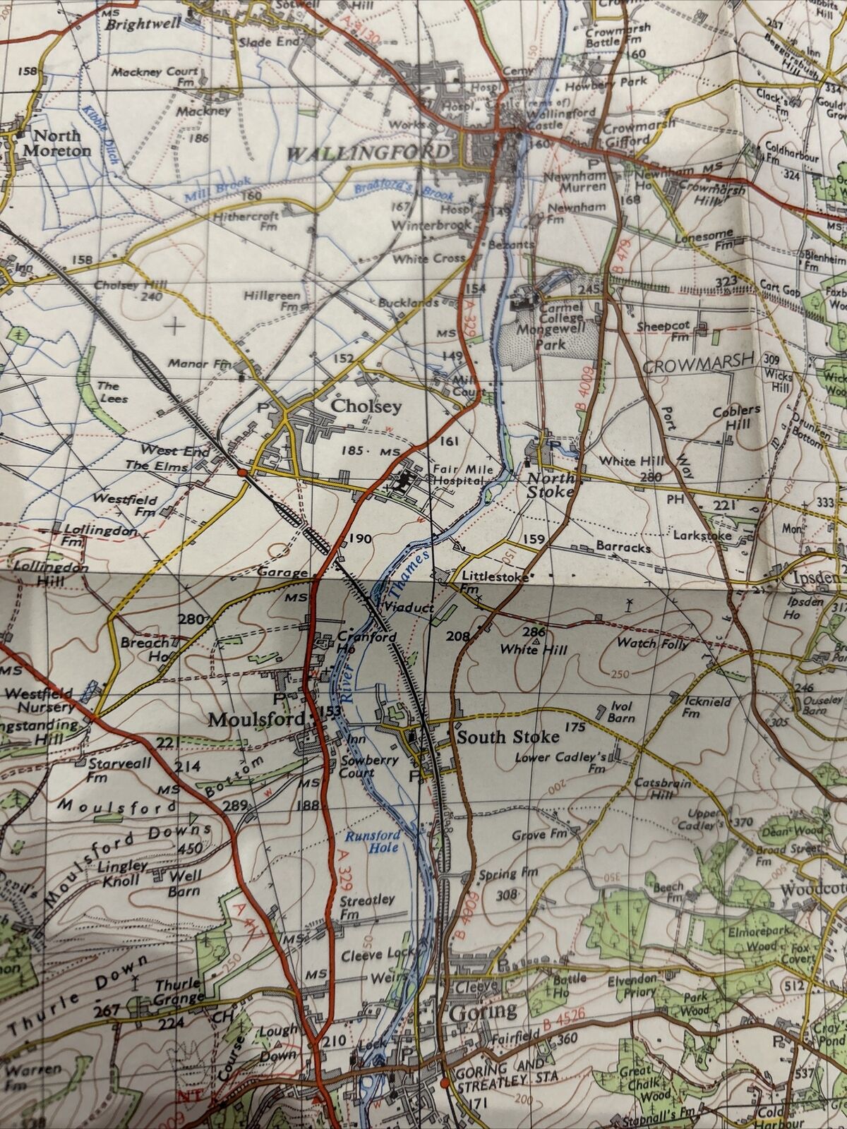 OXFORD & NEWBURY No 158 1959 Seventh Series Ordnance Survey One Inch Map