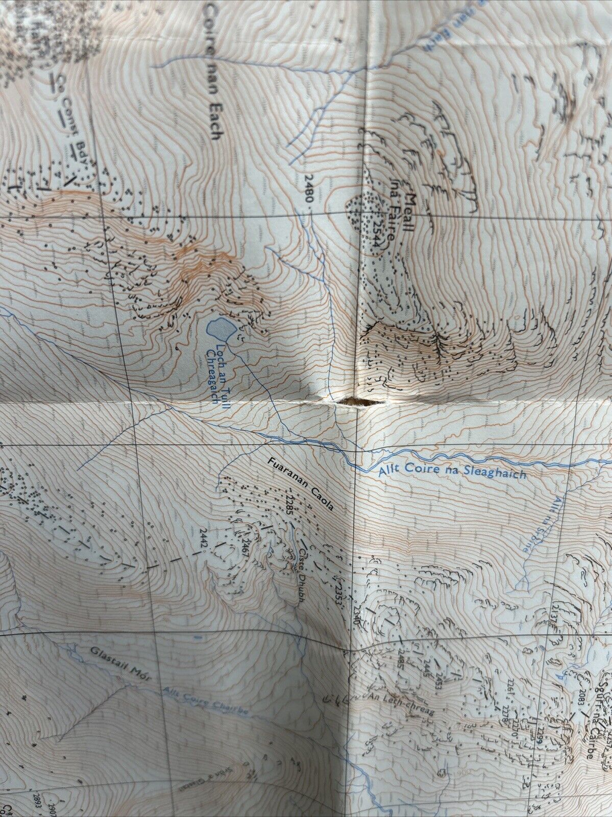 UPPER GLEN ORRIN Ordnance Survey Map Pathfinder NH 24/34 1974 Strathconon Forest