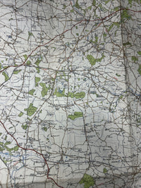 FAKENHAM Ordnance Survey Cloth One Inch Map 1946 Sixth Edition Sheet 125 Reepham