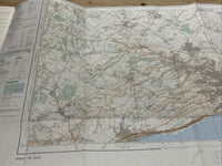 DOVER Ordnance Survey Second Series 1:25,000 Map TR24/34 1979 Hawkinge