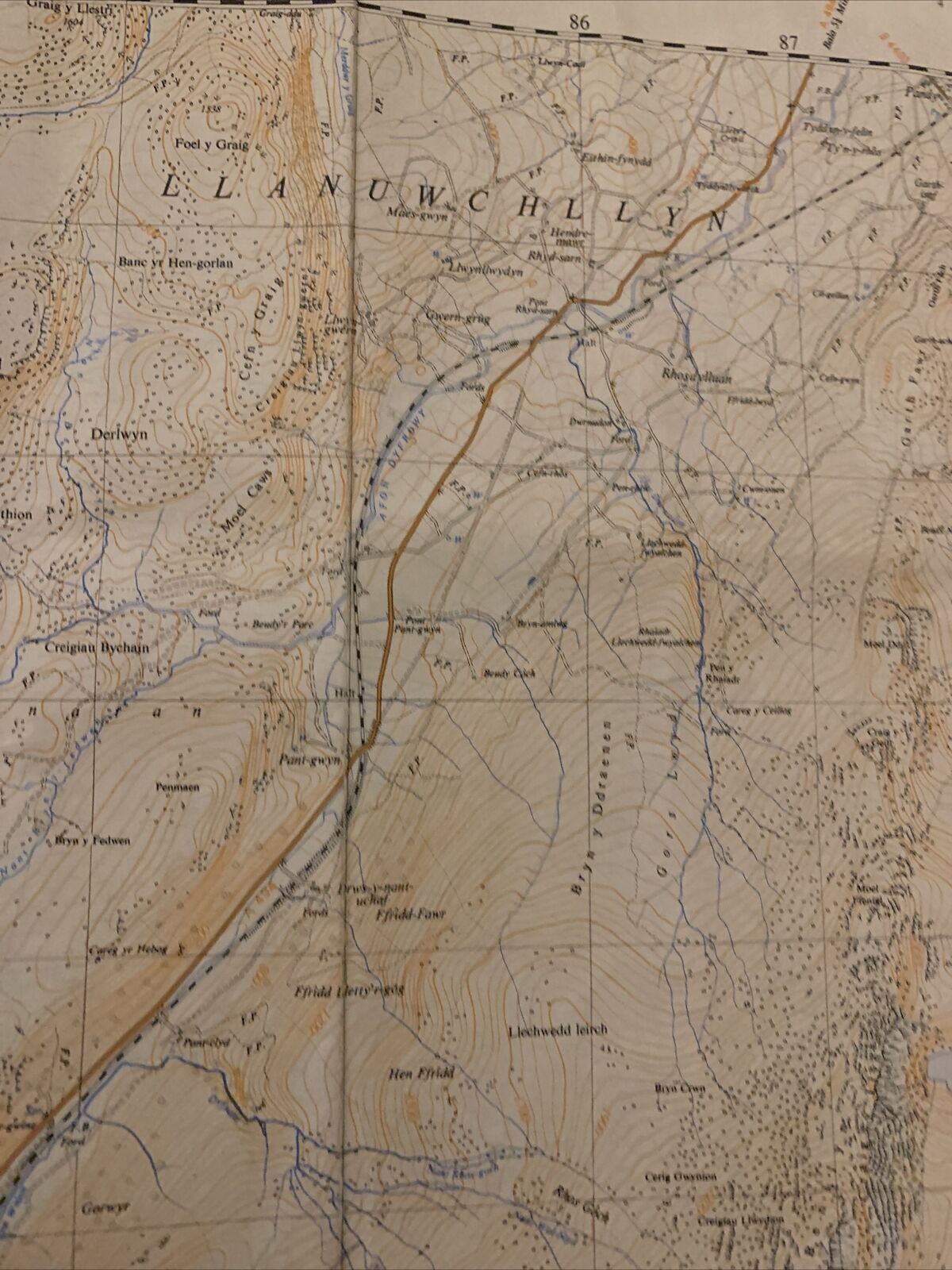 ARAN FAWDDWY Wales Ordnance Survey 1:25000 First Series 1953 SH82