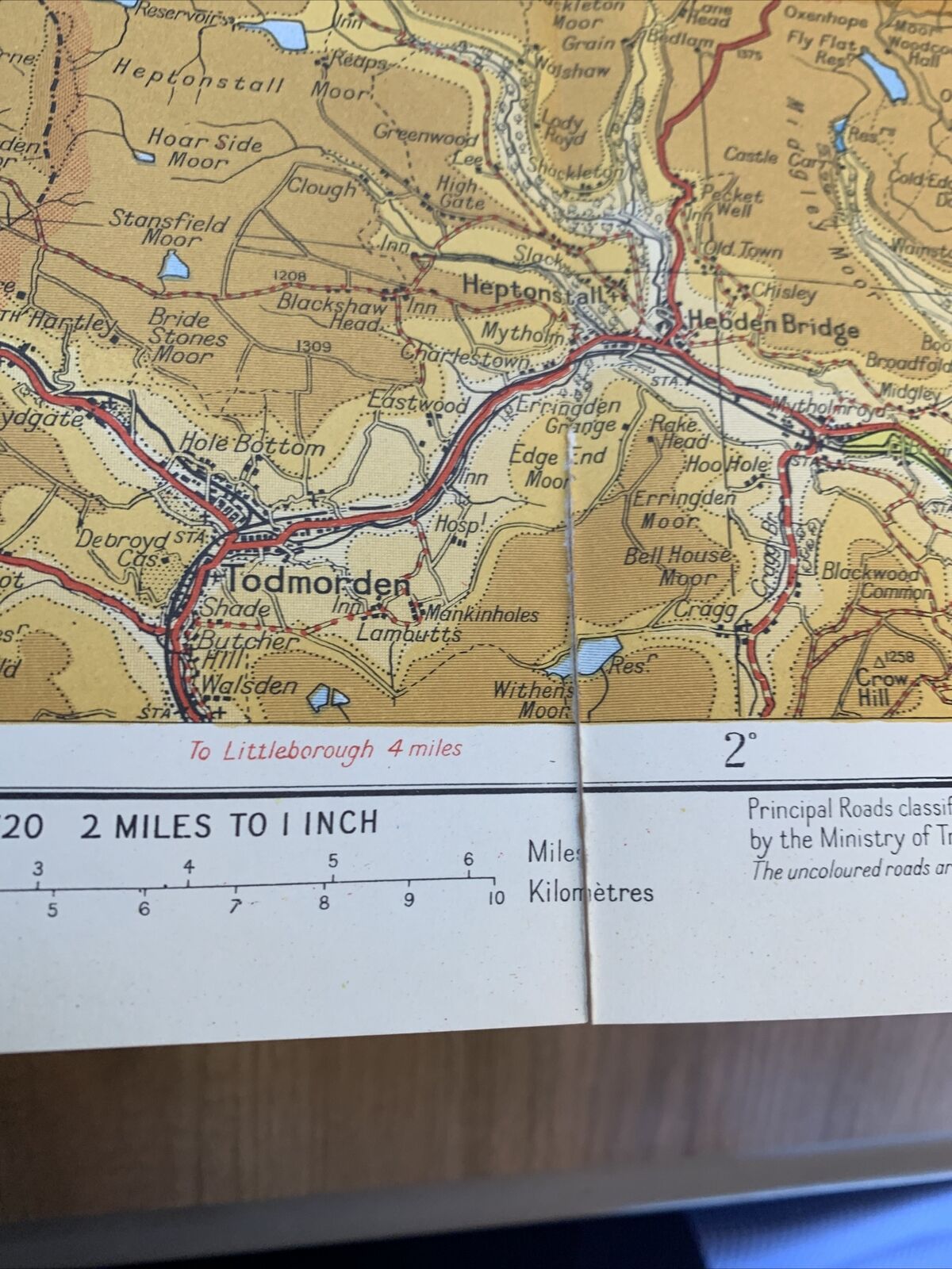 Johnstons New 2 Miles To 1 Inch Map - Yorkshire Dales Circa 1954 Barnard Castle