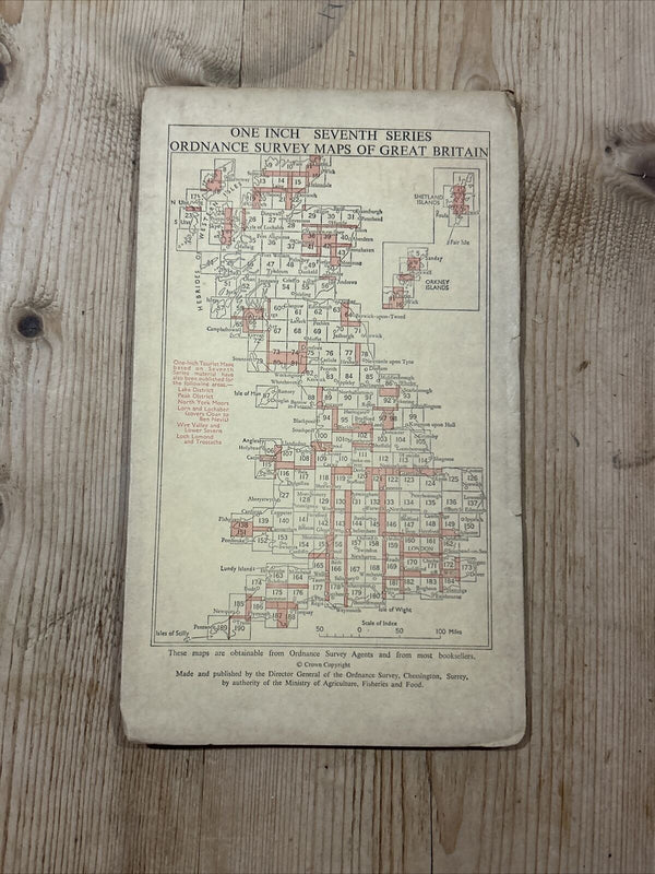 NORWICH Ordnance Survey Seventh Series Paper One Inch 1954 Sheet 126 Martham