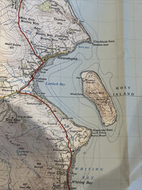 ISLE OF ARRAN Ordnance Survey Paper Map 1956 Sheet 66 Seventh Series Lochranza