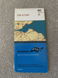 FIRTH Of FORTH Bartholomew - Half Inch Map 1968 No 46 Berwick Edinburgh Eyemouth