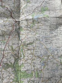 PLYMOUTH Ordnance Survey CLOTH Seventh Series Map 1 In 1961 Sheet 187 Holbeton