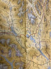 Perthshire - 1970 Bartholomews Cloth Map No 48 Perth Crief Killin