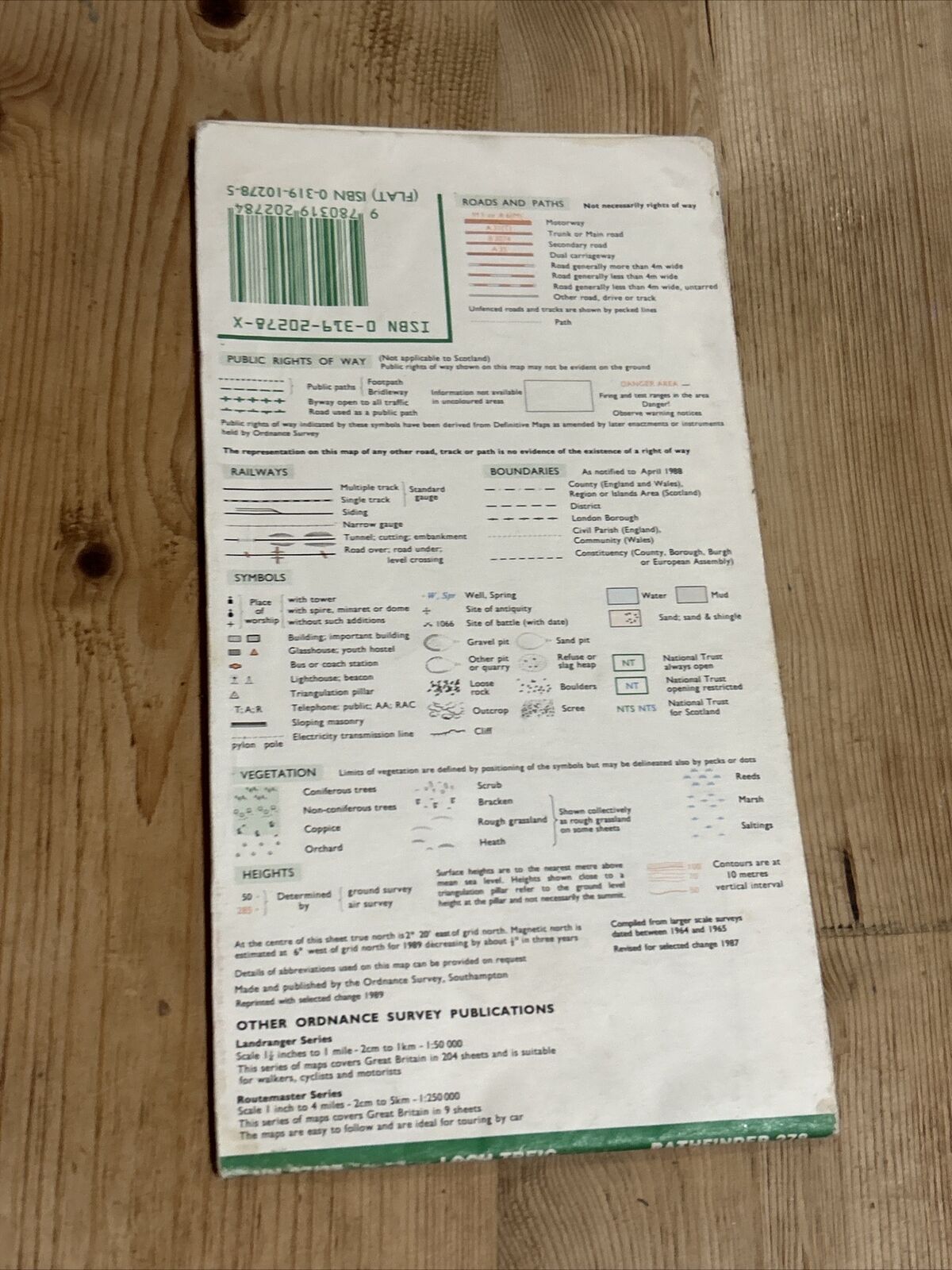 LOCH TREIG Pathfinder Ordnance Survey No 278 (NN27/37) 1:25000 1989 Grampians