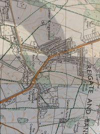 CATERHAM Redhill Godstone - Pathfinder Ordnance Survey 1:25000 1978 TQ25/35